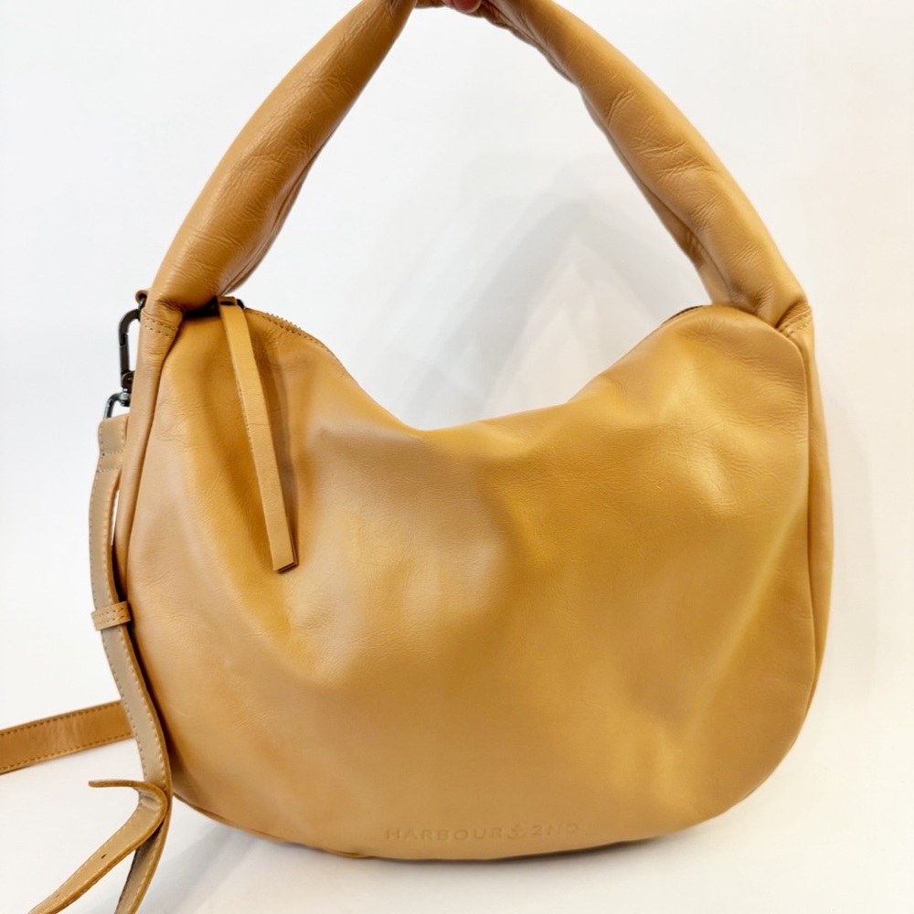 Harbour 2nd SOFT Camel Tan Leather Hobo Bag Crossbody Strap Slouchy